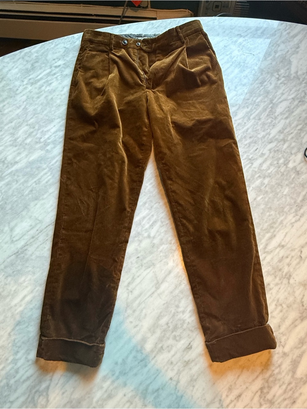 Men's Brown Corduroy Pants todd snyder size 29